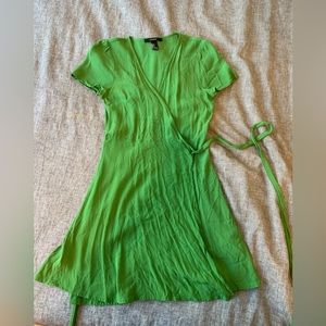 Green Wrap-Dress
